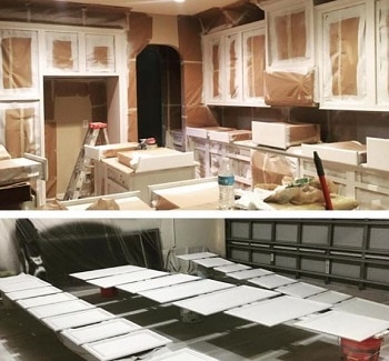 Kitchen cabinet painting in Vaughan